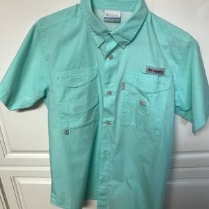 Columbia PFD short sleeve shirt “Size Boys Large”